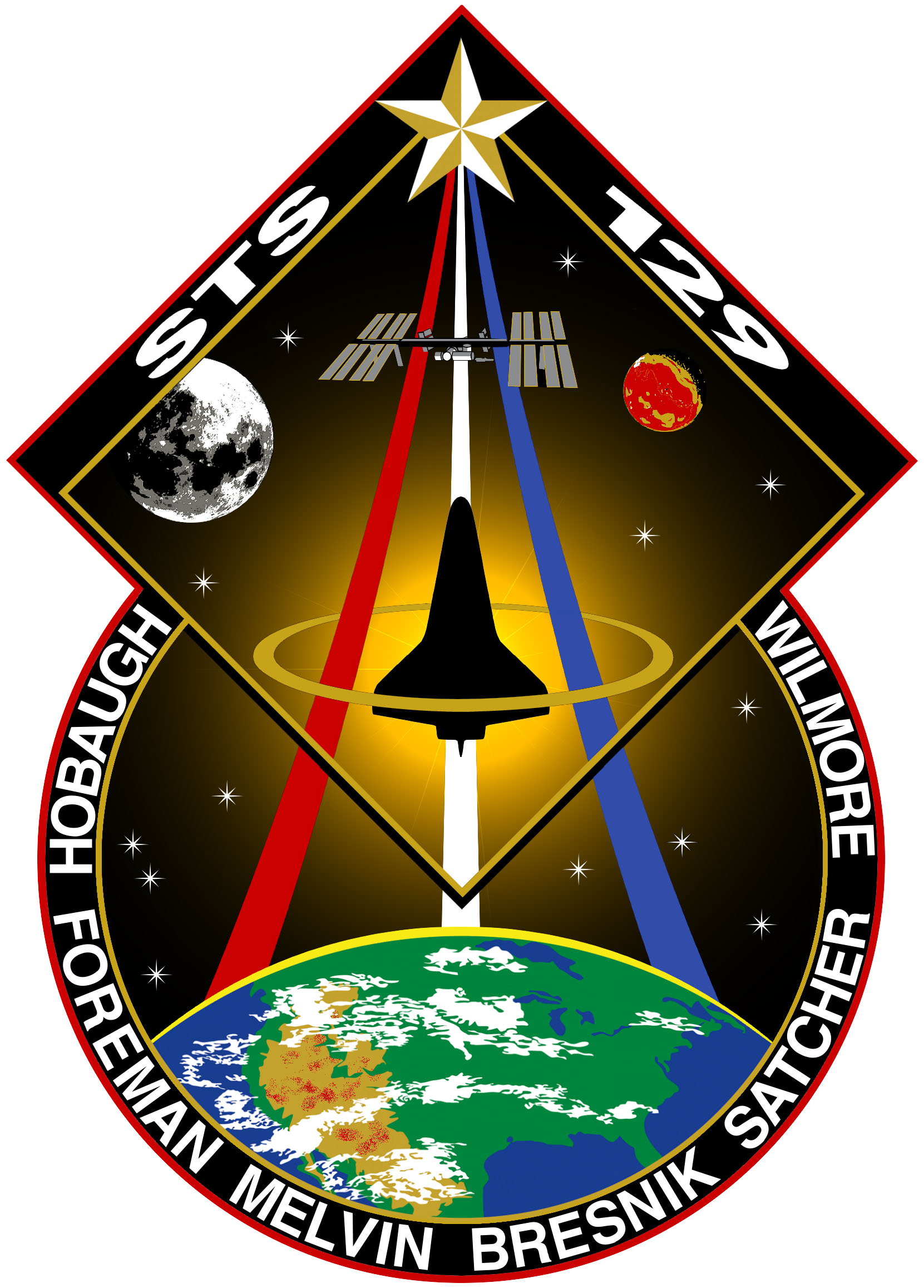 The STS-129 crew patch