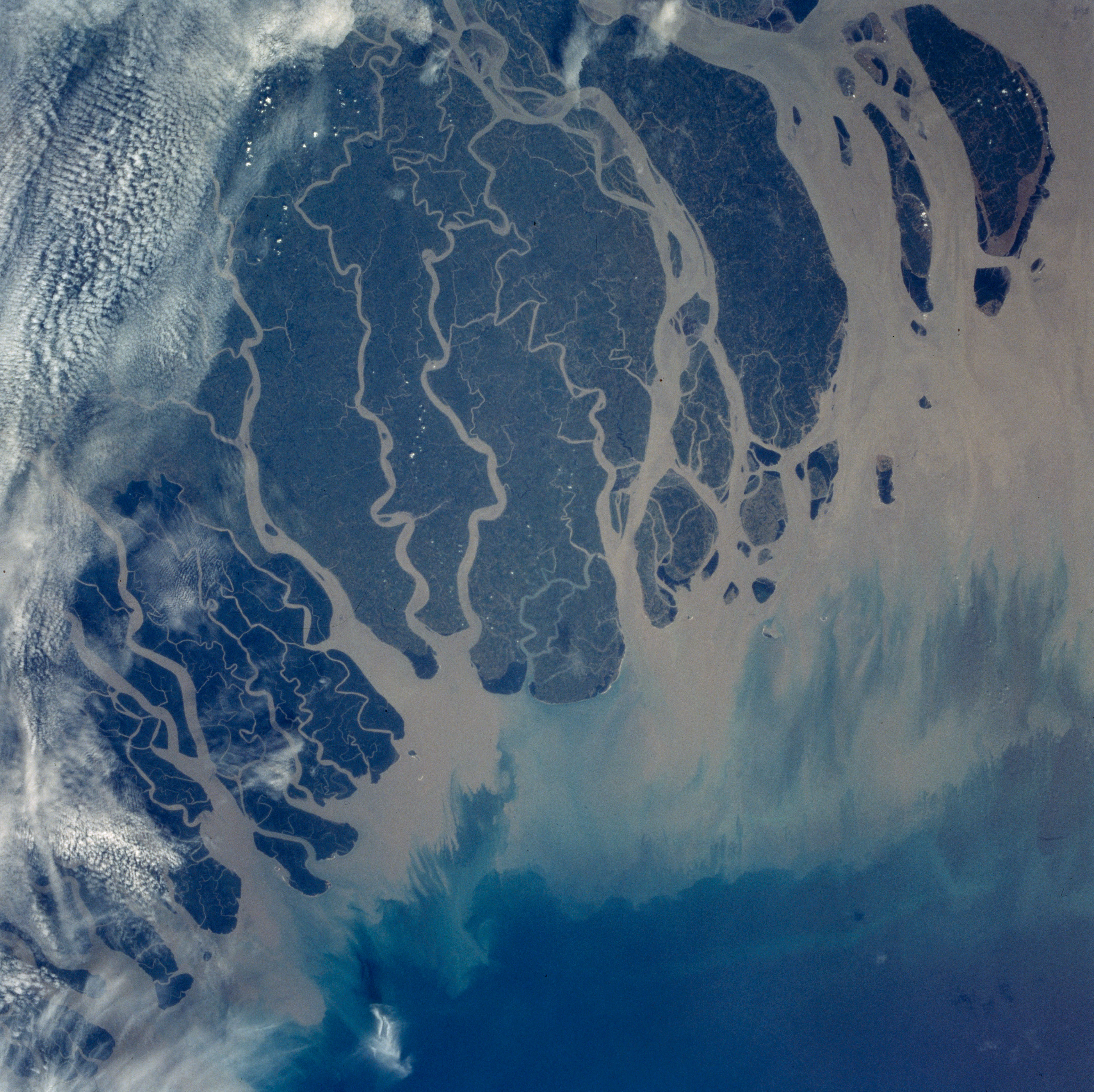 The Ganges River delta