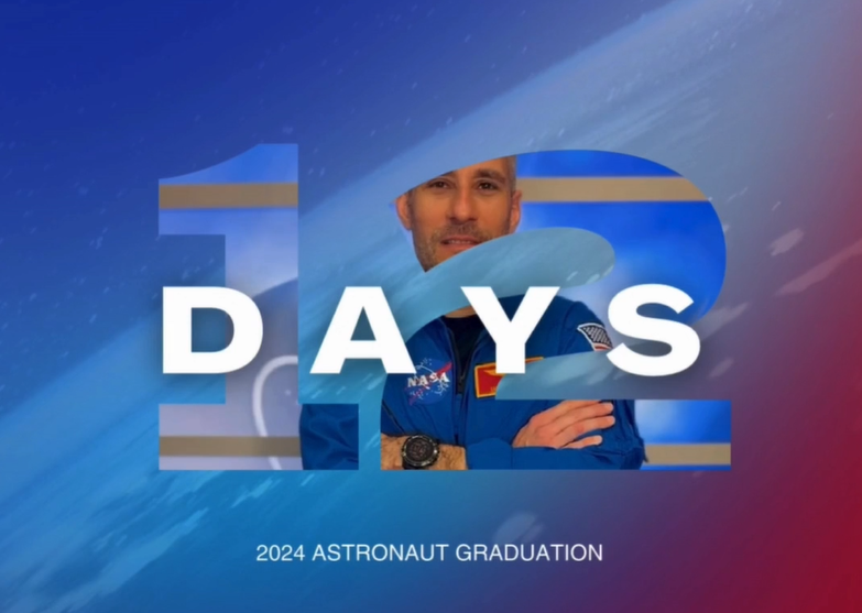 NASA astronaut Luke Delaney poses for the Astronaut Graduation Countdown. 