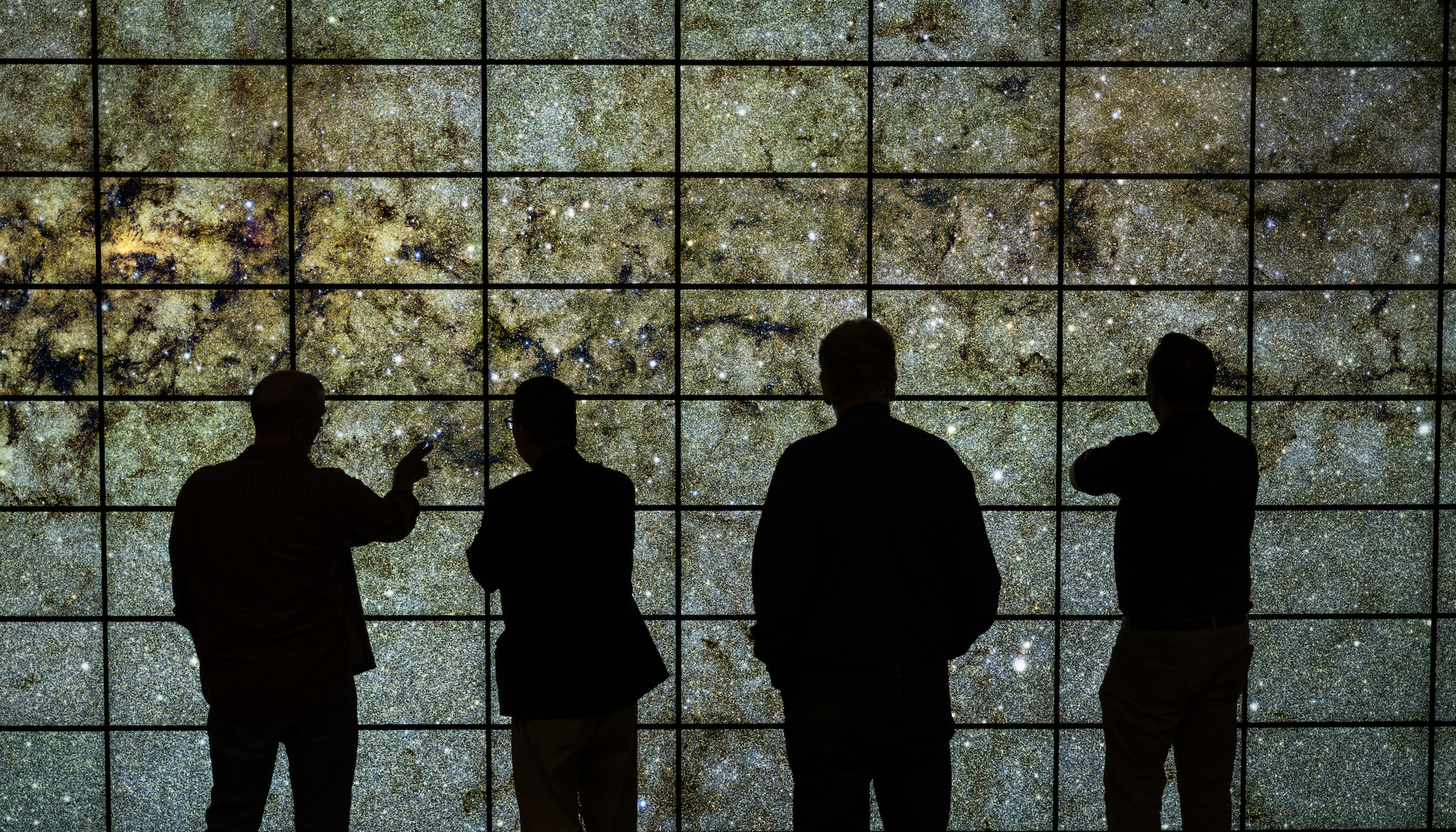 The newly upgraded hyperwall visualization system provides four times the resolution of the previous system.